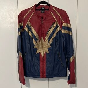Her Universe Captain Marvel Faux Leather Jacket